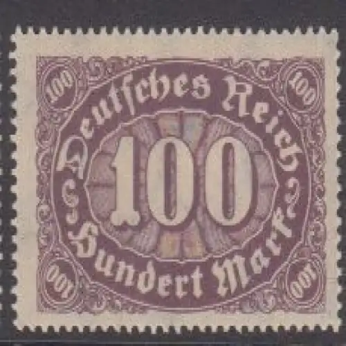 Deutsches Reich Mi.Nr. 247 Ziffern im Queroval, Wz. 2 (100)