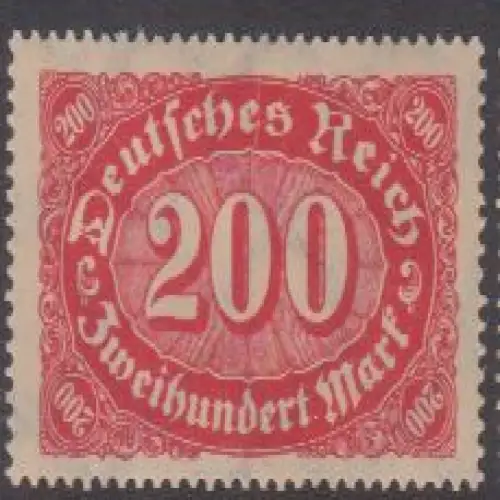 Deutsches Reich Mi.Nr. 248 Ziffern im Queroval, Wz. 2 (200)