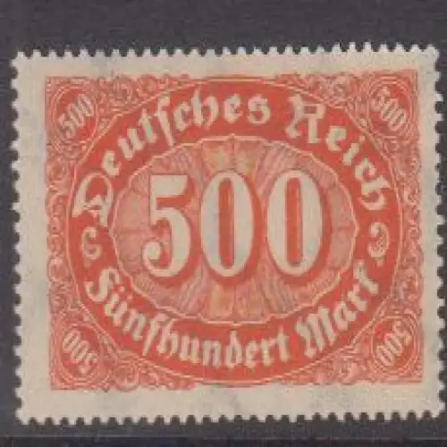 Deutsches Reich Mi.Nr. 252 Ziffern im Queroval, Wz. 2 (1000)