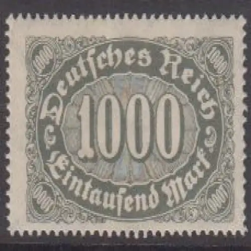 Deutsches Reich Mi.Nr. 252 Ziffern im Queroval, Wz. 2 (1000)