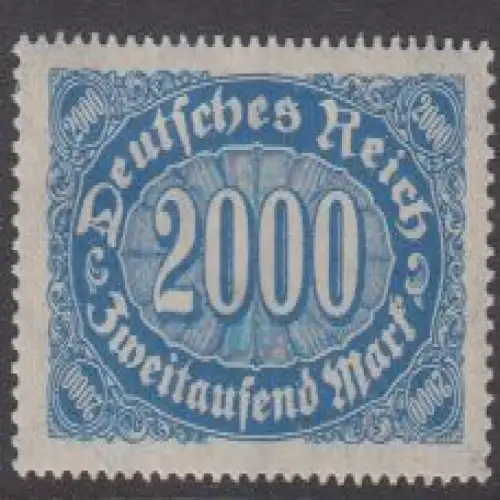 Deutsches Reich Mi.Nr. 253 Ziffern im Queroval, Wz. 2 (2000)