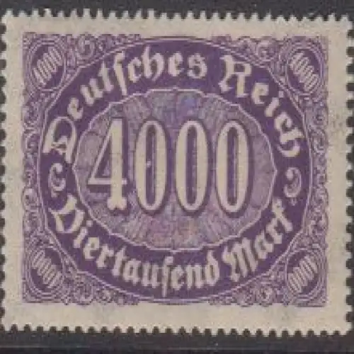 Deutsches Reich Mi.Nr. 255 Ziffern im Queroval, Wz. 2 (4000)