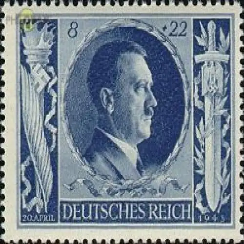 D,Dt.Reich Mi.Nr. 846 Hitlers Geburtstag (8+22)