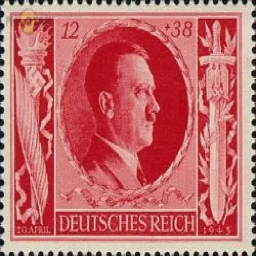 D,Dt.Reich Mi.Nr. 847 Hitlers Geburtstag (12+38)