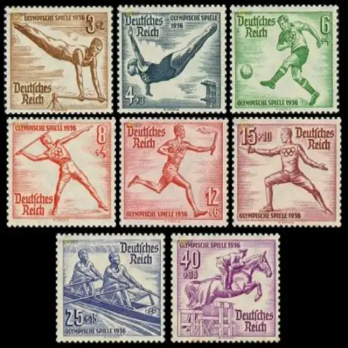 D,Dt.Reich Mi.Nr. 609-616 Olympia 1936 Berlin (8 Werte)