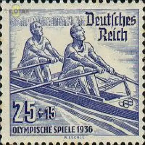 D,Dt.Reich Mi.Nr. 615 Olympia 1936 Ruderer (25+15)