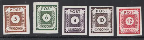 D, SBZ, Mi.Nr.42 - 50, postfrisch