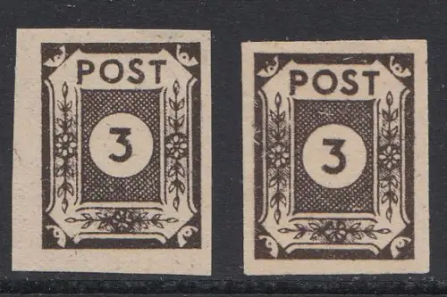D, SBZ, Mi.Nr.51 Type I und II, postfrisch