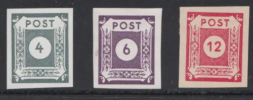 D, SBZ, Mi.Nr.61- 63, postfrisch