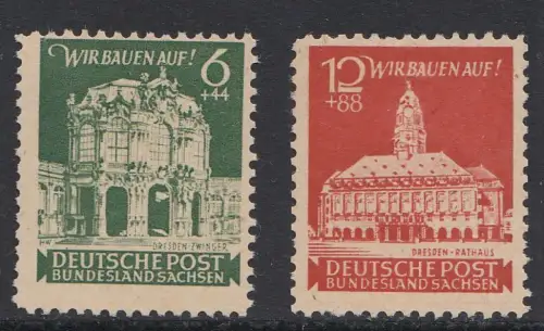 D, SBZ, Mi.Nr.64 - 65b, postfrisch