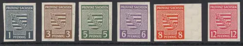 D, SBZ, Mi.Nr.66 - 71, postfrisch