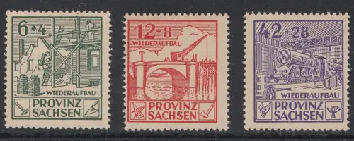 D, SBZ, Mi.Nr.87 - 89A, postfrisch