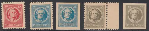 D, SBZ, Mi.Nr.92 - 99 X, postfrisch