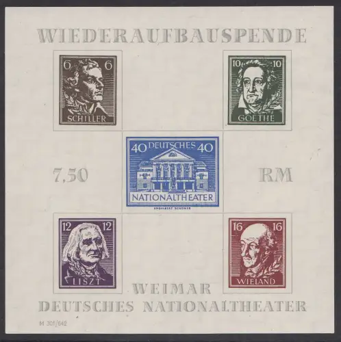 D, SBZ, Block 3A, ohne Gummi