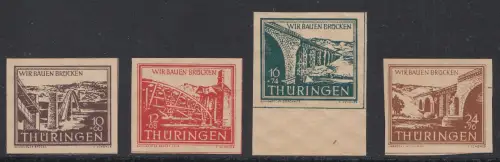 D, SBZ, MiNr. 112 - 115y, postfrisch