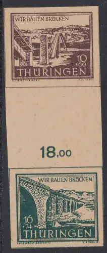 D, SBZ, MiNr. S Zd 1y (112/Z/114y), postfrisch