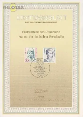 D,Bund Mi.Nr. 13/88 Freim., Frauen (Marken MiNr.1365-1366)