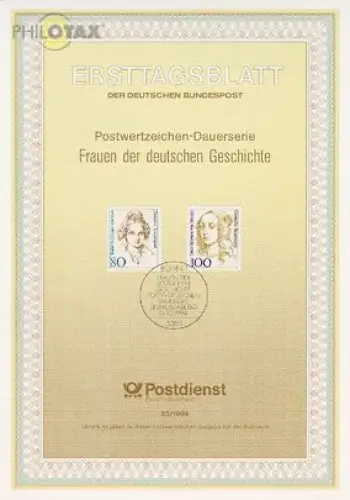 D,Bund Mi.Nr. 33/94 Freim., Frauen (Marken MiNr.1755-1756)