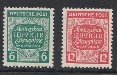 D, SBZ, MiNr. 124 - 125y, postfrisch
