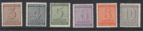 D, SBZ, MiNr. 126 - 137Xw, postfrisch