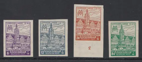 D, SBZ, MiNr. 162 - 165BY, postfrisch