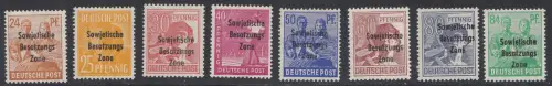 D, SBZ, MiNr. 182 - 197, postfrisch