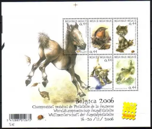 Belgien Mi.Nr. Block 100 Briefmarkenausstellung BELGICA '06, Brüssel