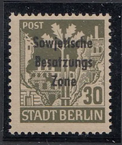 D, SBZ, MiNr. 206Abwaz, postfrisch, geprüft