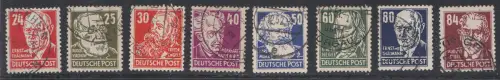 D, SBZ, MiNr. 212 - 227, gestempelt