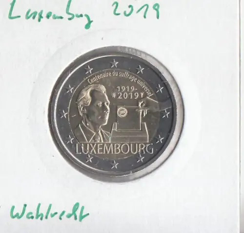Luxemburg 2019 Wahlrecht