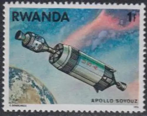 Ruanda Mi.Nr. 838A Raumfahrtunt. Apollo-Sojus, Apollo-Raumschiff (1)