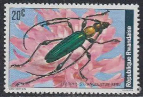 Ruanda Mi.Nr. 930A Käfer, Euporus strangulatus Serv (20)
