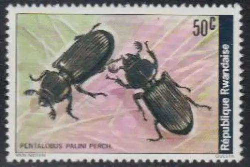Ruanda Mi.Nr. 932A Käfer, Pentalobus palini Perch (50)