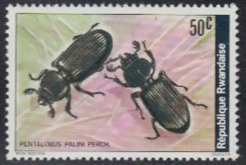 Ruanda Mi.Nr. 932A Käfer, Pentalobus palini Perch (50)