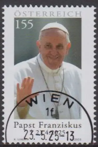 Österreich MiNr. (noch nicht im Michel) Tod von Papst Franziskus 21.4.2025