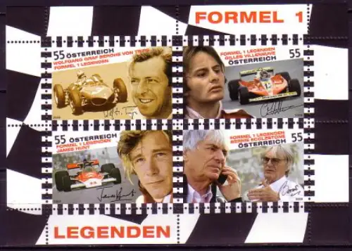 Österreich Mi.Nr. Block 51 Formel 1 - Rennfahrer