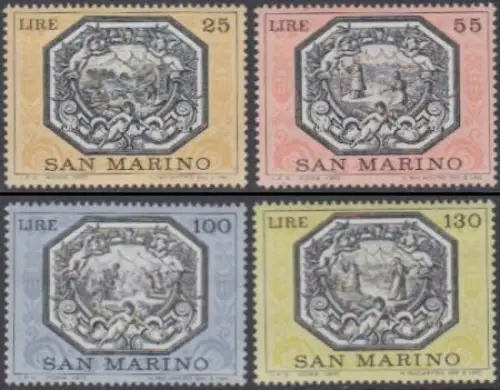 San Marino Mi.Nr. 999-1002 Legende des Hl.Marinus (4 Werte)