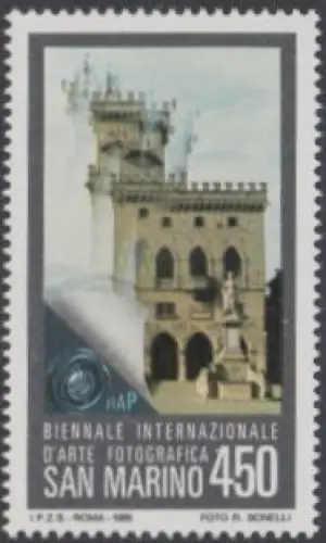 San Marino Mi.Nr. 1324 Int.Verb.f. künstler.Fotografie, Regierungspalast (450)