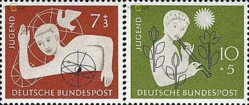 D,Bund Mi.Nr. 232-233 Jugendmarke 56 (2 Werte)