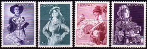 Monaco Mi.Nr. 2162-65 Automaten des 19. Jahrhunderts (4 Werte)