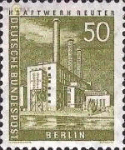 Berlin Mi.Nr. 150 Berl.Stadtbilder Kraftwerk Reuter (50)