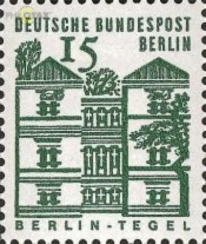 Berlin Mi.Nr. 243 Deutsche Bauwerke, Schloss Tegel (15)