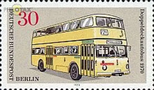 Berlin Mi.Nr. 449 Berl.Verkehrsm. Doppeldeckautobus 1970 (30)