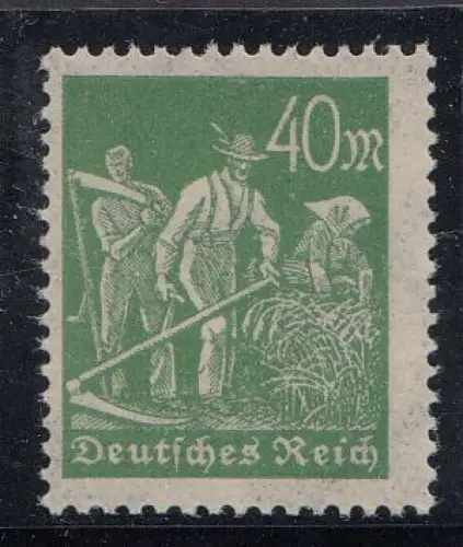 D,Dt.Reich Mi.Nr. 244c Freimarken Arbeiter (40), postfrisch mit Befund