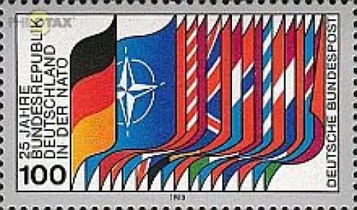D,Bund Mi.Nr. 1034 NATO, Flaggen (100)