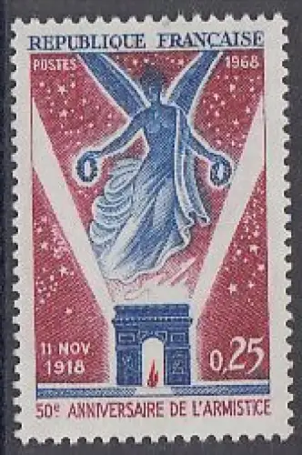 Frankreich MiNr. 1642 Waffenstillstand 1918. Triumphbogen, Friedensengel (0,25)