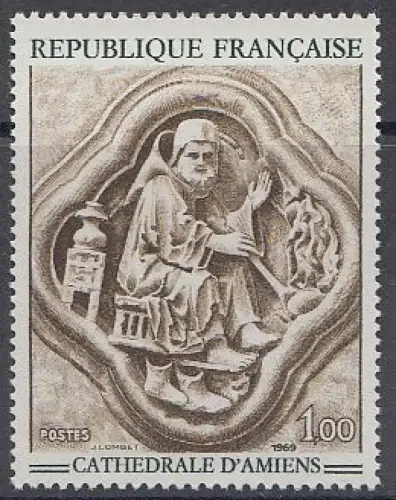 Frankreich MiNr. 1654 Skulptur aus d.Kathedrale in Amiens (1,00)