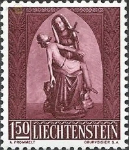 Liechtenstein Mi.Nr. 364 Weihnachten, Pieta in der Kapelle St. Mamerten (1,50)