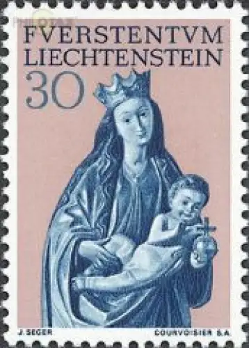 Liechtenstein Mi.Nr. 472 Restaurierung der Pfarrkirche Vaduz, Madonna (30)