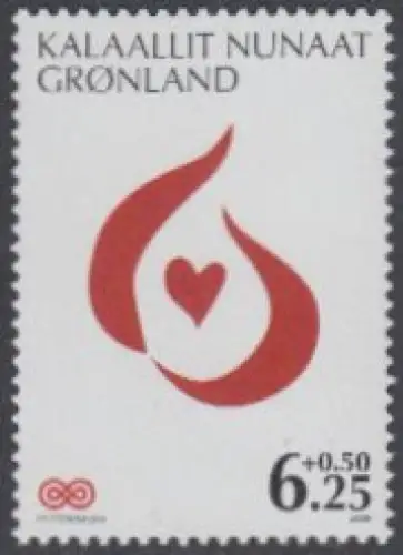 Grönland Mi.Nr. 532 Grönländische Krebshilfe (6.25+0.50)